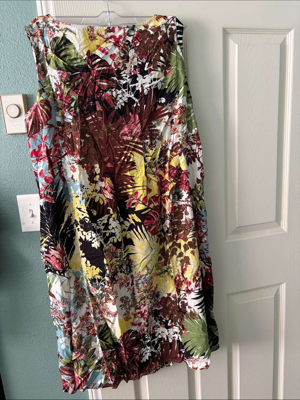J. Jill Floral Print Dress in Yellow, Brown, Pink - Picture 5 of 7